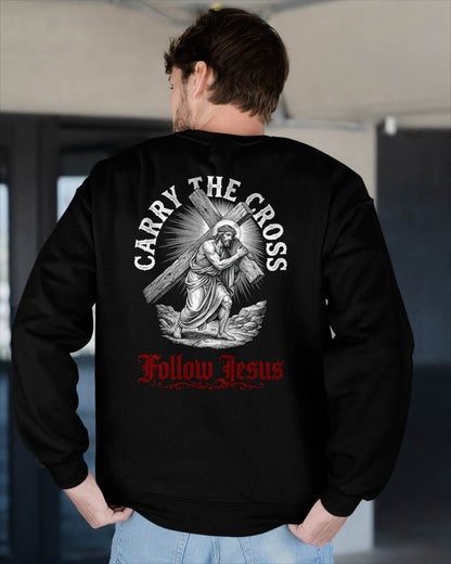 CARRY THE CROSS FOLLOW JESUS - CHRISTIAN T-SHIRT - FOR MEN tien00 (SKU2608-134)