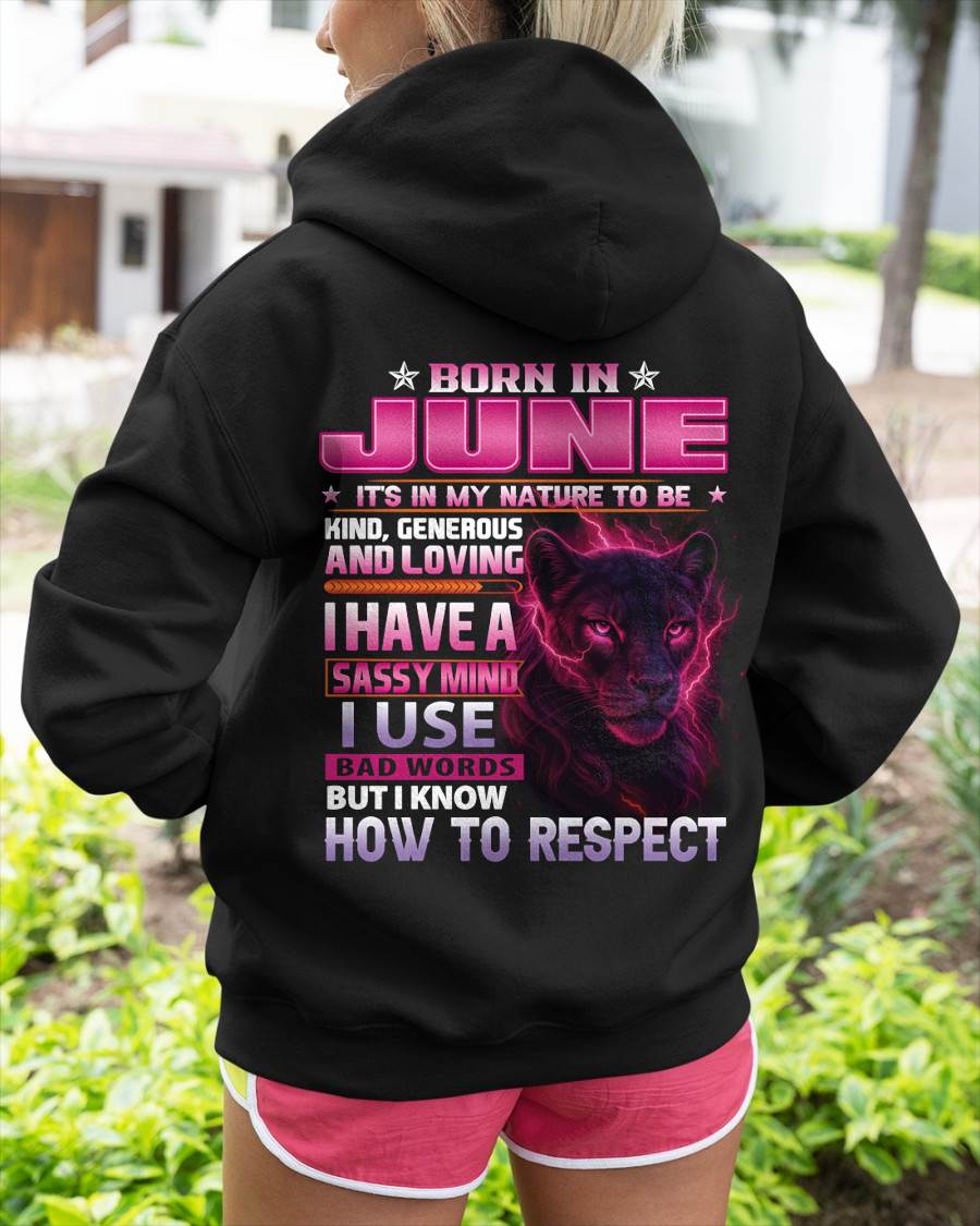 Born In June – T-Shirt For Woman – DOAN06 (SKU09-24-06)