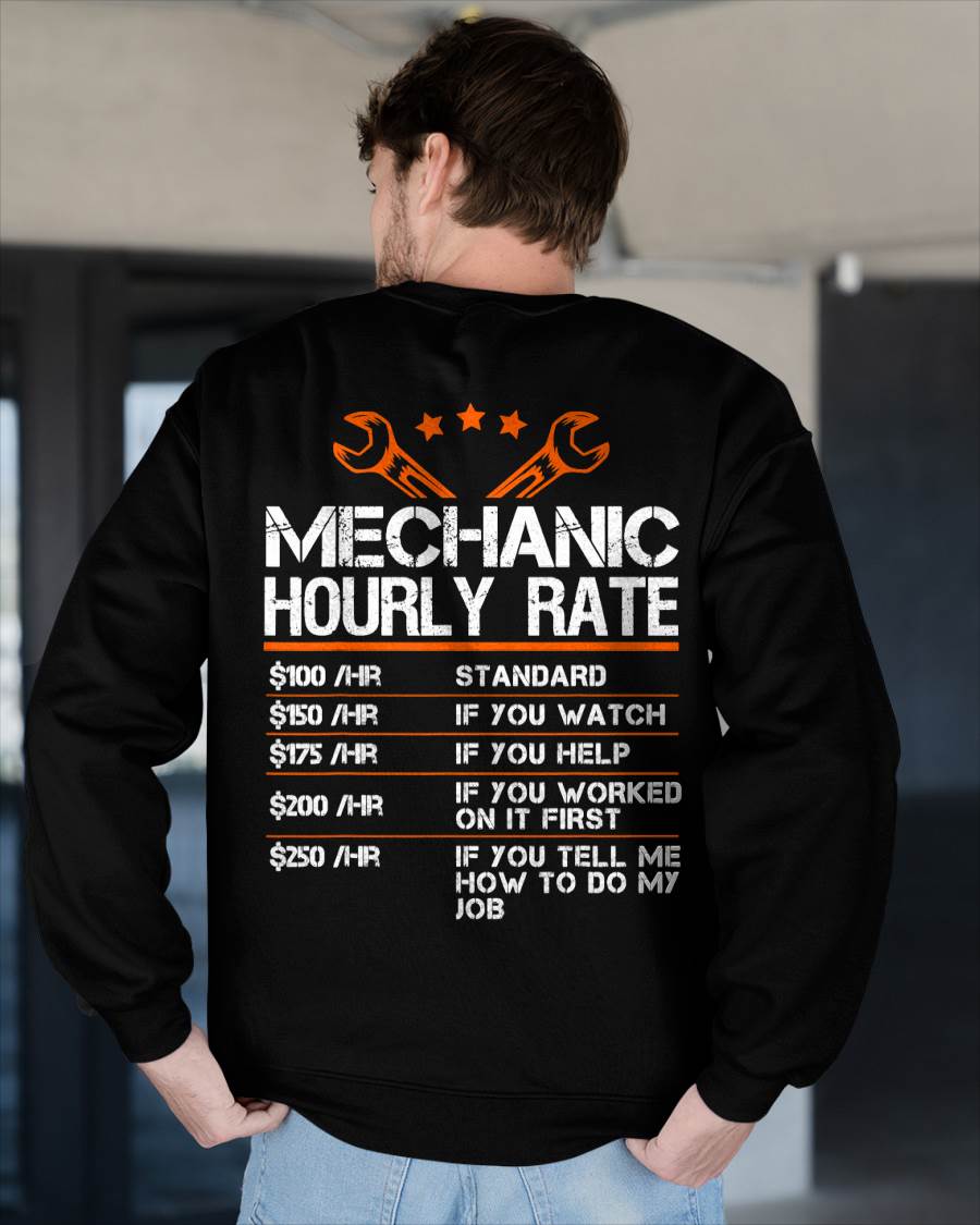 Mechanic Hourly Rate - Gift For Mechanic - DOAN (SKUM08-D01)