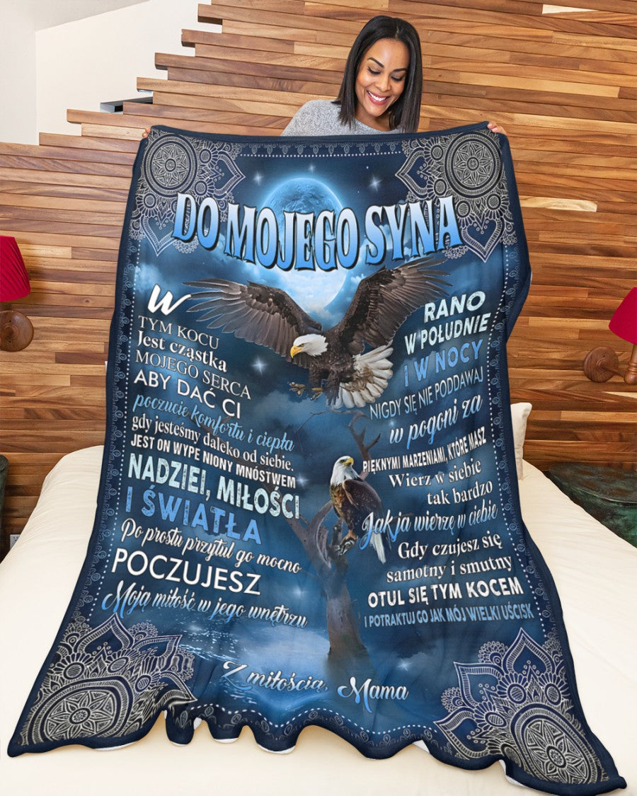 Specjalny prezent dla syna – koc od mamy (SKUB12-199)