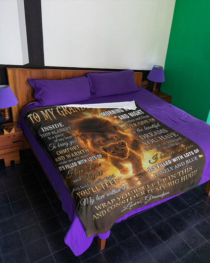 Special Gift For Your Granddaughter Blanket - From Grandpa (SKUB12-87)