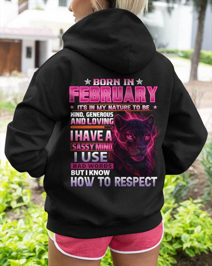 Born In February – T-Shirt For Woman – DOAN02 (SKU09-24-02)
