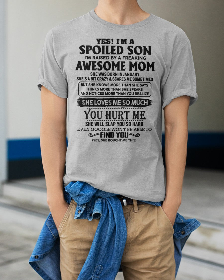 January - Awesome Mom - Perfect Gift For Your Son From Mom - TIEN01 (SKU-SPW-01)