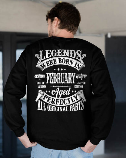 LEGENDS WERE BORN IN FEBRUARY - T-SHIRT FOR MAN - DOAN02 (SKU08-37-02)
