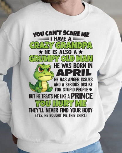 YOU CAN’T SCARE ME - GIFT FOR GRANDSON AND GRANDDAUGHTER FROM GRANDPA - DOAN04 (SKU09-121-04)