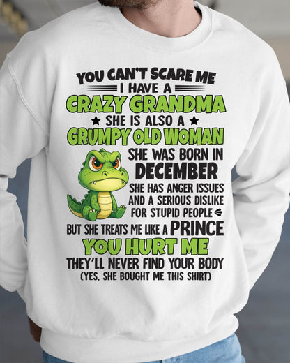 You Can’t Scare Me - Gift For Grandson And Granddaughter From Grandma - DOAN12 (SKU09-85-12)
