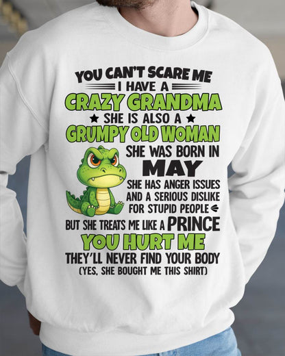 You Can’t Scare Me - Gift For Grandson And Granddaughter From Grandma - DOAN05 (SKU09-85-05)