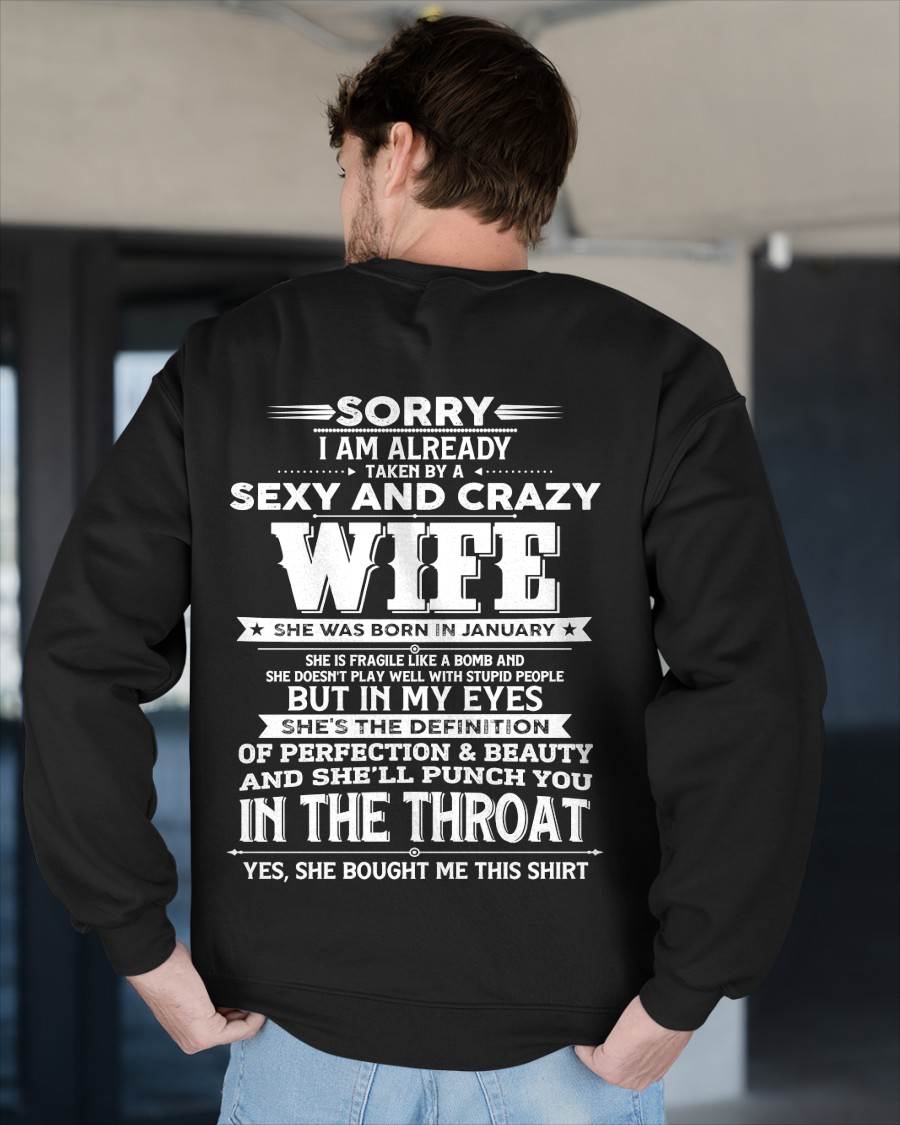 "MY WIFE IS THE DEFINITION OF PERFECTION & BEAUTY" – T- SHIRT FROM WIFE – TIEN01 (SKU2605-358-01)