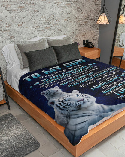 Special Gift For Your Son Blanket - From Mom (SKUB12-03)