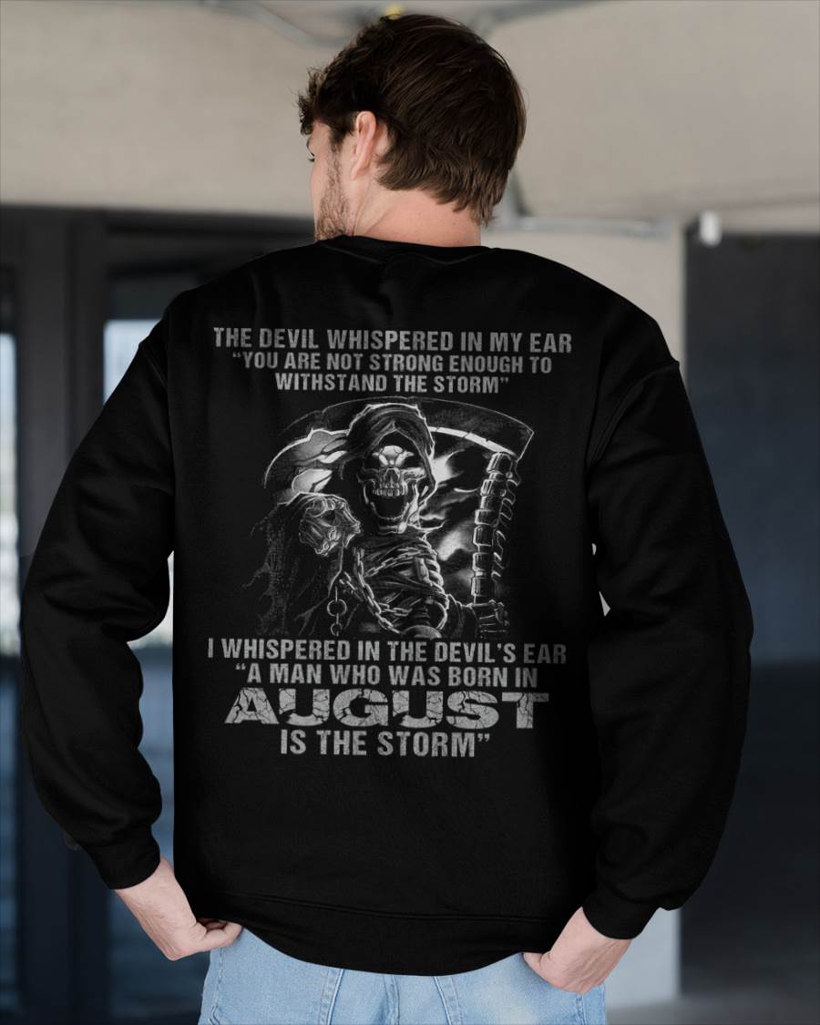 August - The Devil Whispered In My Ear - T-Shirt For Man - DOAN08 (SKU08-87-08)