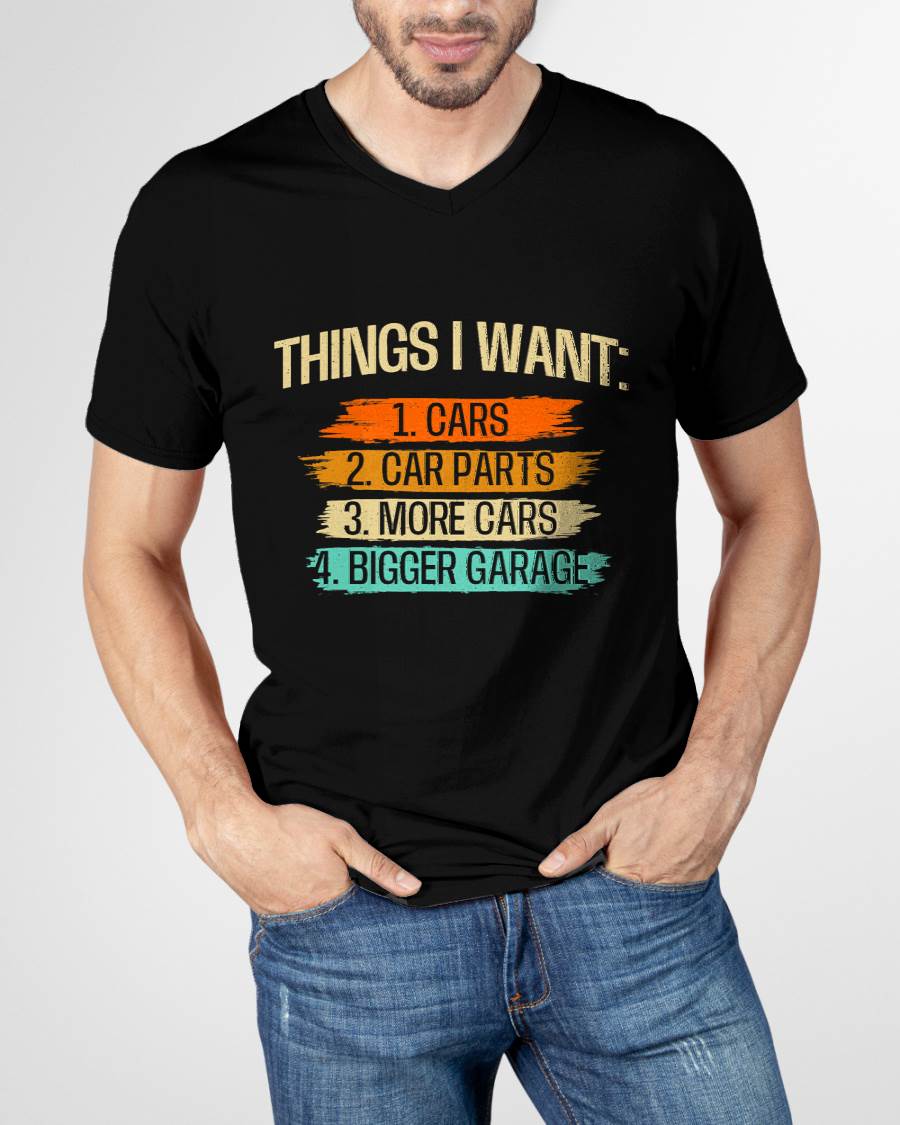 Things I Want - Car Parts Enthusiast Auto Mechanic Engine T-Shirt - Gift For Mechanic - DOAN (SKUM08-D13)