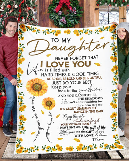 SPECIAL BLANKET TO YOUR DAUGHTER - A WARM HUG FROM MOM - TIEN00 (SKU2608-33)