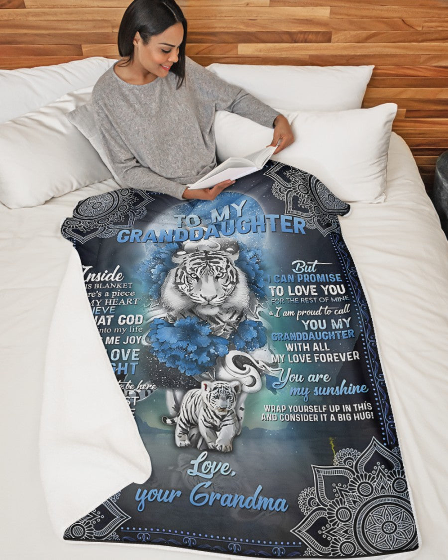 Special Gift For Your Granddaughter Blanket - From Grandma (SKUB12-15)