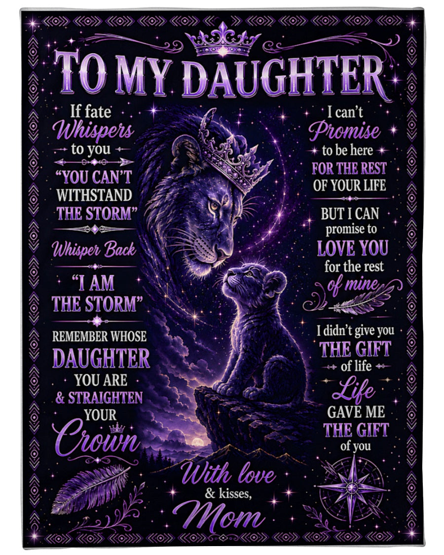 Beautiful Gift For Your Daughter Blanket - From Mom - (SKU2606-124)