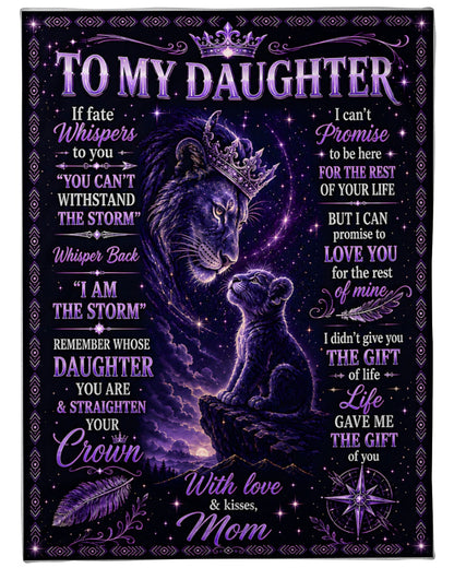 Beautiful Gift For Your Daughter Blanket - From Mom - (SKU2606-124)
