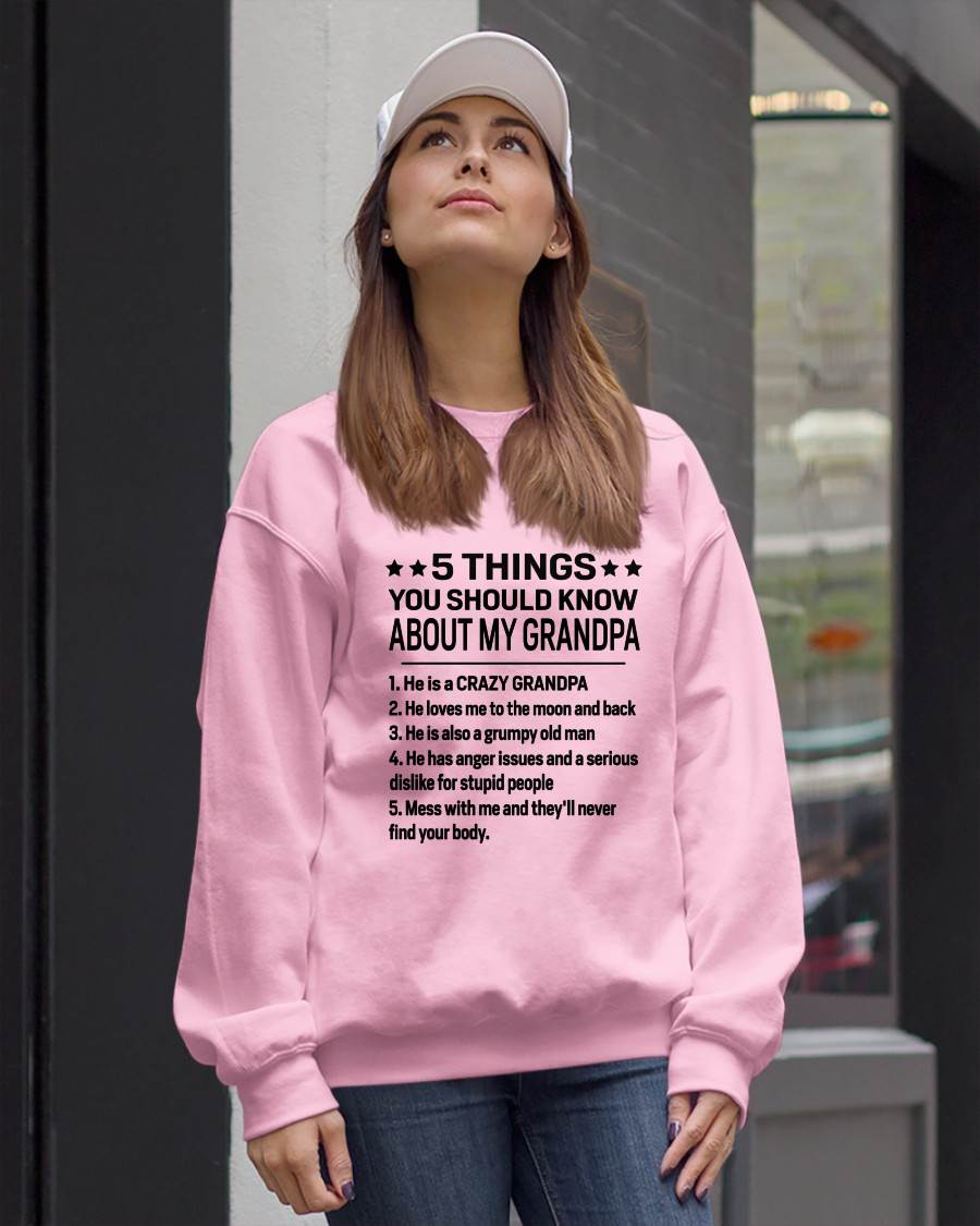 FIVE THINGS YOU SHOULD KNOW ABOUT MY GRANDPA - GIFT FROM GRANDPA - TIEN00 (SKU2603-134-00)