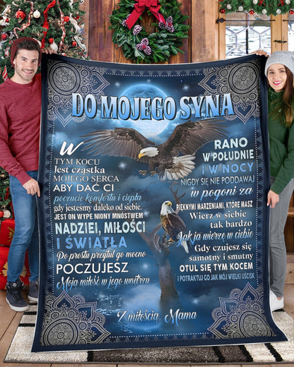 Specjalny prezent dla syna – koc od mamy (SKUB12-199)