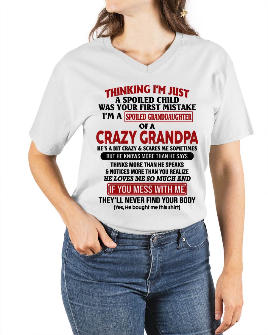 I'm A Spoiled Granddaughter – Gift For Granddaughter From Grandpa – DOAN00 (SKU-GPD1-NTT00)