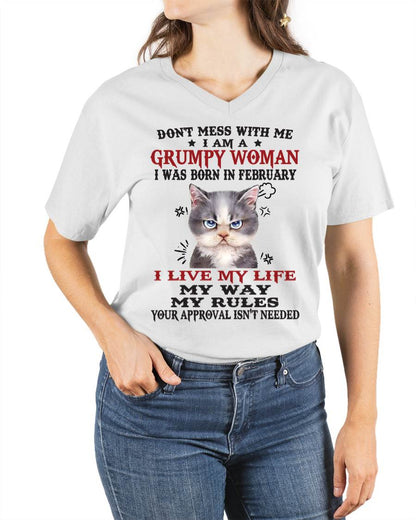Don’t Mess With Me I Am A Grumpy Woman – T Shirt For Woman – DOAN02 (SKU09-94-02)