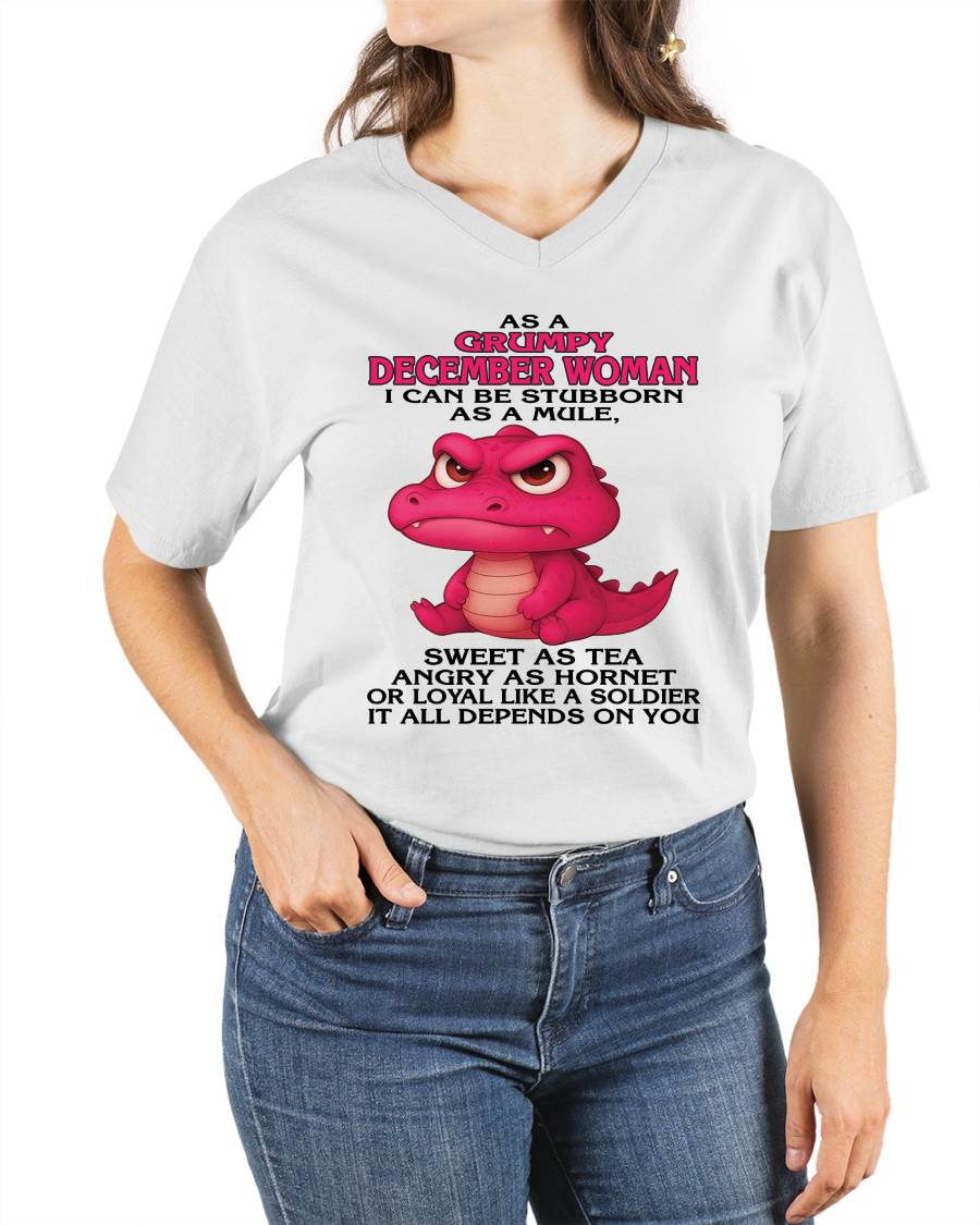 As A Grumpy January Woman - T Shirt For Woman - DOAN12 (SKU09-31-12)