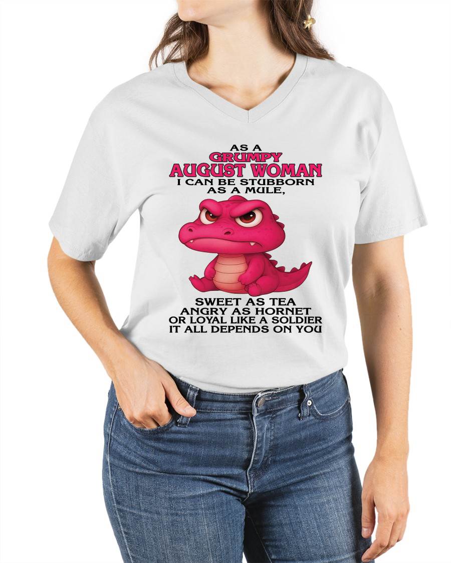 As A Grumpy January Woman - T Shirt For Woman - DOAN08 (SKU09-31-08)