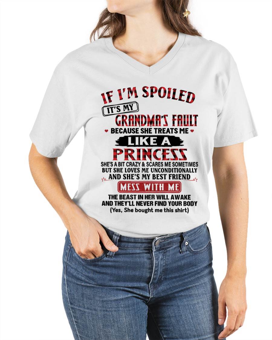 If I’m Spoiled, It’s My Grandma’s Fault – Gift For Grandson And Granddaughter From Grandma – DOAN00 (SKU07-92-00)