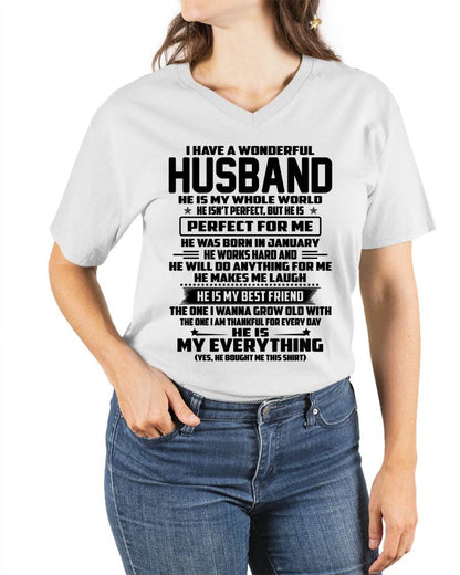 January - I Have A Wonderful Husband – Gift For Wife From Husband – DOAN01 (SKU12-314-01)