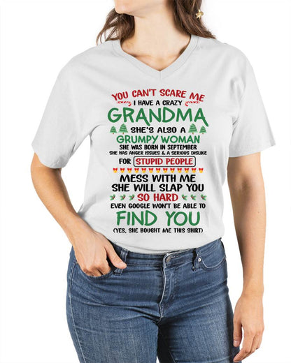 September – You Can’t Scare Me I Have A Crazy Grandma – The Perfect Christmas Gift For Grandson And Granddaughter From Grandma – DOAN09 (SKU11-24-09)