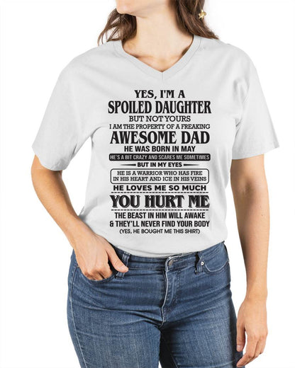 May – I Am The Property Of A Freaking Awesome Dad – Gift For Son And Daughter From Dad – DOAN05 (SKU11-28-05)