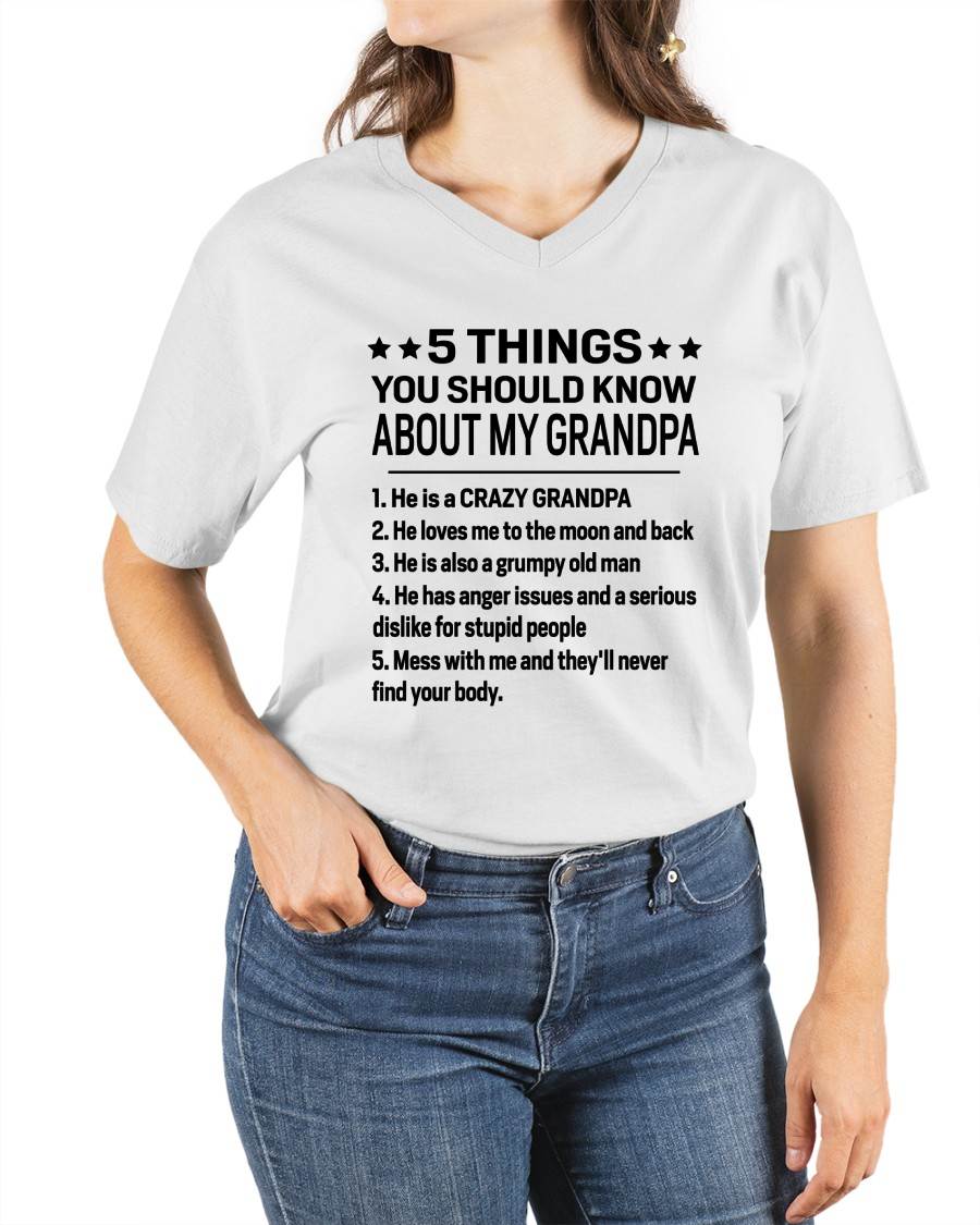 FIVE THINGS YOU SHOULD KNOW ABOUT MY GRANDPA - GIFT FROM GRANDPA - TIEN00 (SKU2603-134-00)