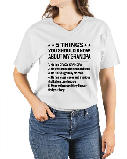 FIVE THINGS YOU SHOULD KNOW ABOUT MY GRANDPA - GIFT FROM GRANDPA - TIEN00 (SKU2603-134-00)