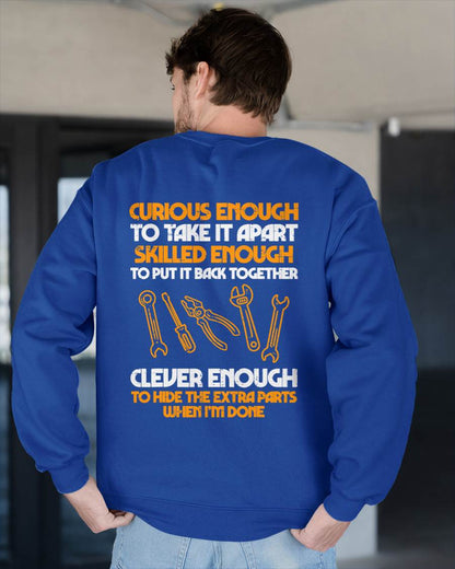 Curious Enough To Take It Apart Car Auto Garage Mechanic Men T-Shirt - Gift For Mechanic - DOAN (SKUM08-D12)