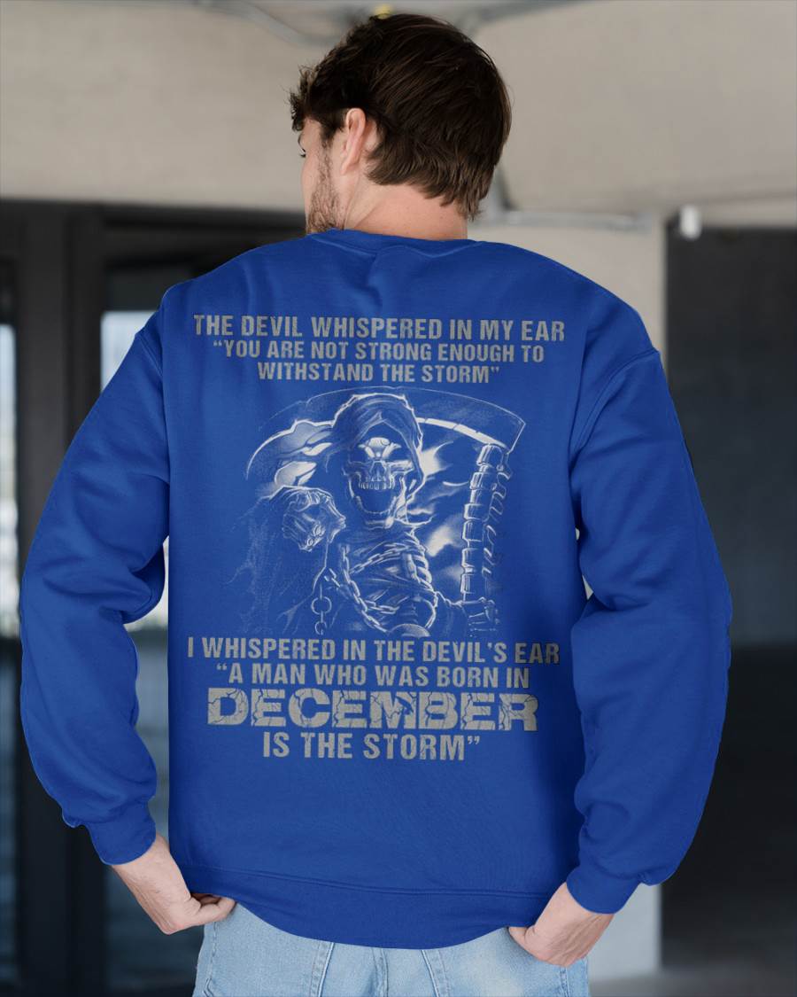 December - The Devil Whispered In My Ear - T-Shirt For Man - DOAN12 (SKU08-87-12)