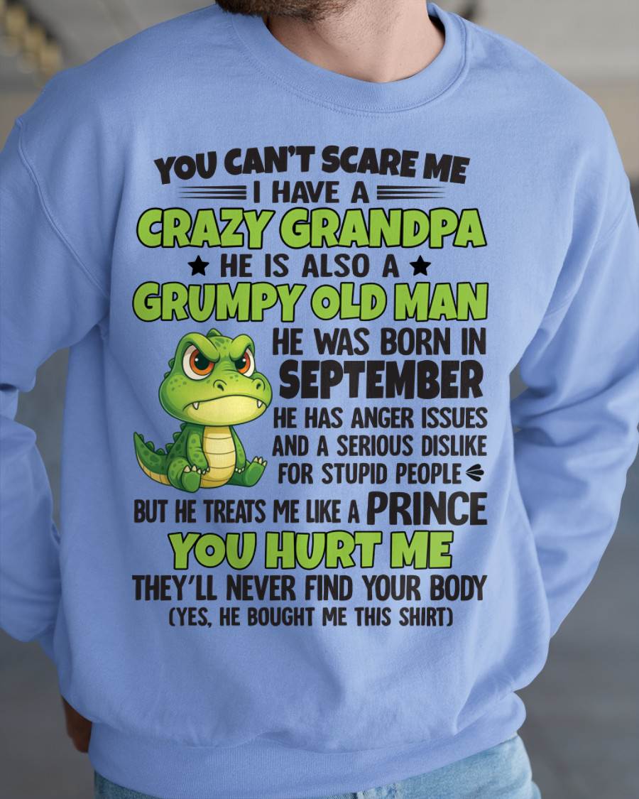 YOU CAN’T SCARE ME - GIFT FOR GRANDSON AND GRANDDAUGHTER FROM GRANDPA - DOAN09 (SKU09-121-09)