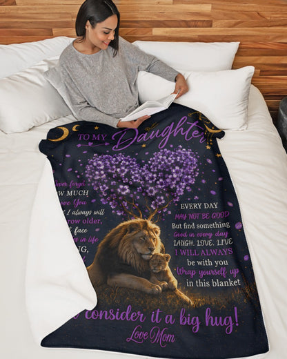 SPECIAL BLANKET TO YOUR DAUGHTER - A WARM HUG FROM MOM - TIEN00(SKU2607-22)
