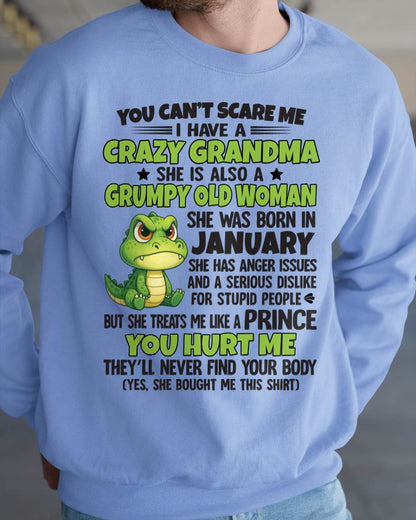 You Can’t Scare Me - Gift For Grandson And Granddaughter From Grandma - DOAN01 (SKU09-85-01)