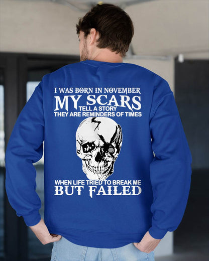 My Scars Tell A Story – T-Shirt For Man – DOAN11 (SKU10-27-11)