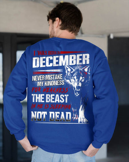 I Was Born In December Never Mistake My Kindness For Weakness - T-Shirt For Man - DOAN12 (SKU08-64-12)