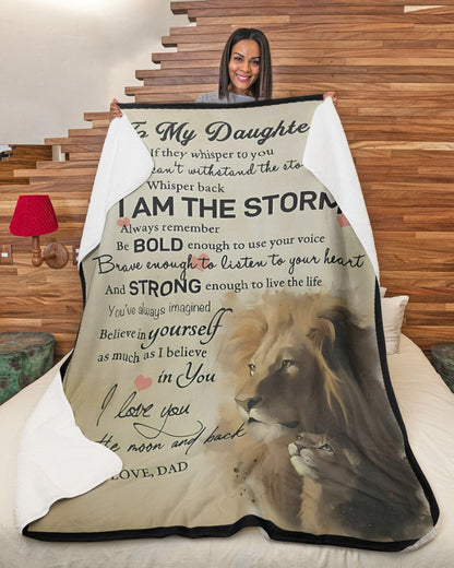 Special Gift For Your Daughter Blanket - From Dad (SKUB09-tienB01)