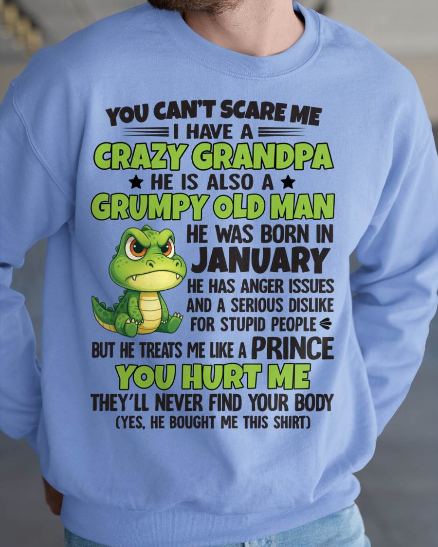 YOU CAN’T SCARE ME - GIFT FOR GRANDSON AND GRANDDAUGHTER FROM GRANDPA - DOAN01 (SKU09-121-01)
