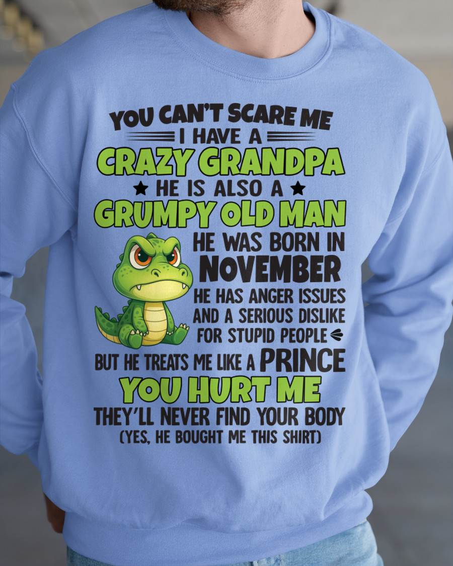 YOU CAN’T SCARE ME - GIFT FOR GRANDSON AND GRANDDAUGHTER FROM GRANDPA - DOAN11 (SKU09-121-11)