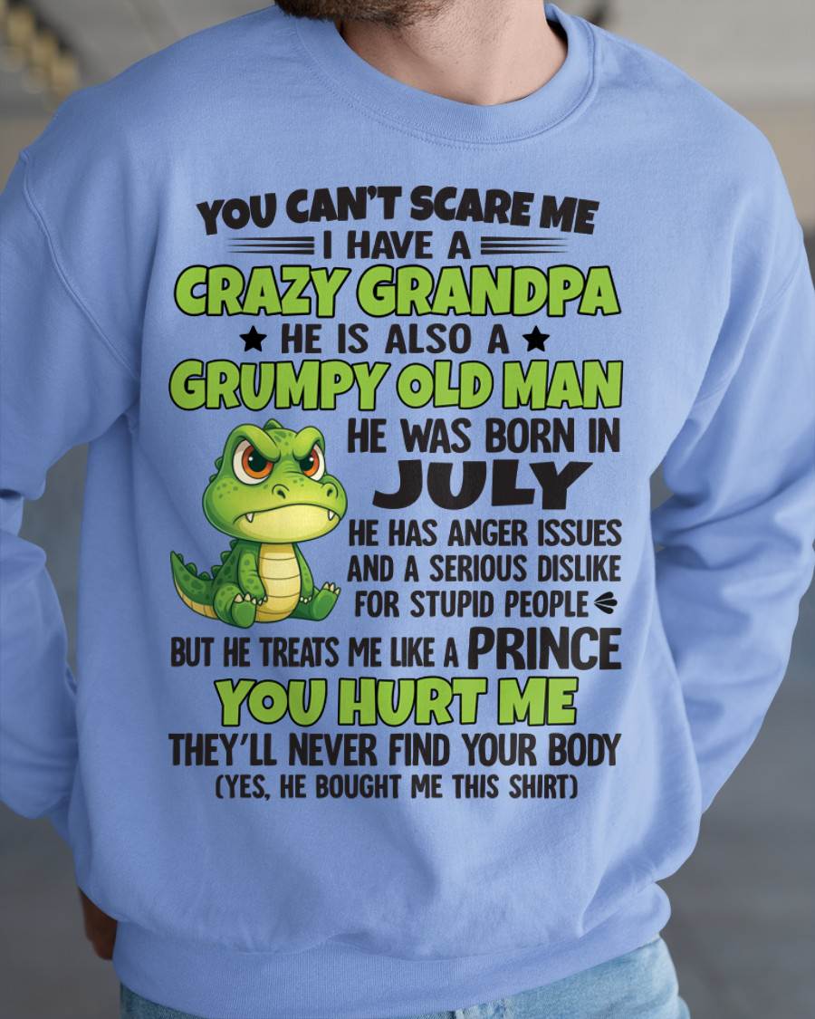 YOU CAN’T SCARE ME - GIFT FOR GRANDSON AND GRANDDAUGHTER FROM GRANDPA - DOAN07 (SKU09-121-07)