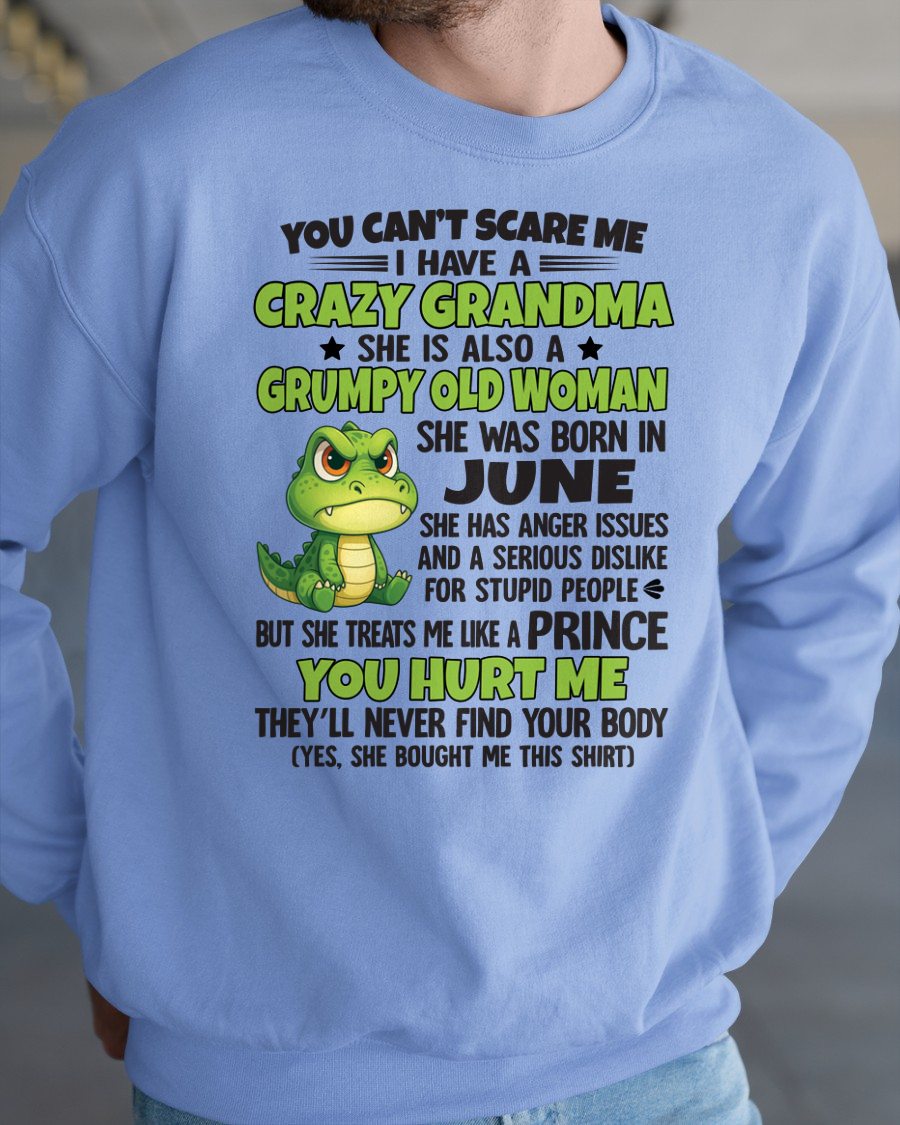 JUNE - YOU CAN'T SCARE ME - FOR GRANDSON - GIFT FROM GRANDMA - TIEN06 (SKU09-85-06)