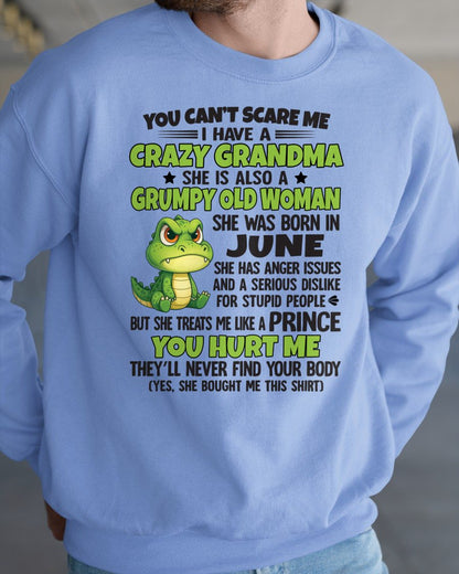 JUNE - YOU CAN'T SCARE ME - FOR GRANDSON - GIFT FROM GRANDMA - TIEN06 (SKU09-85-06)