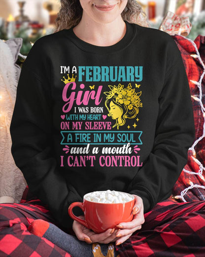 I'm A February Girl – T-Shirt For Woman – DOAN02 (SKU10-67-02)