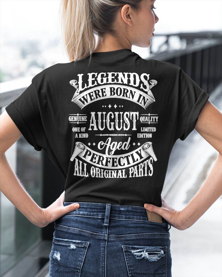 Legends Were Born In August - T Shirt For Woman - DOAN08 (SKU08-37-08)