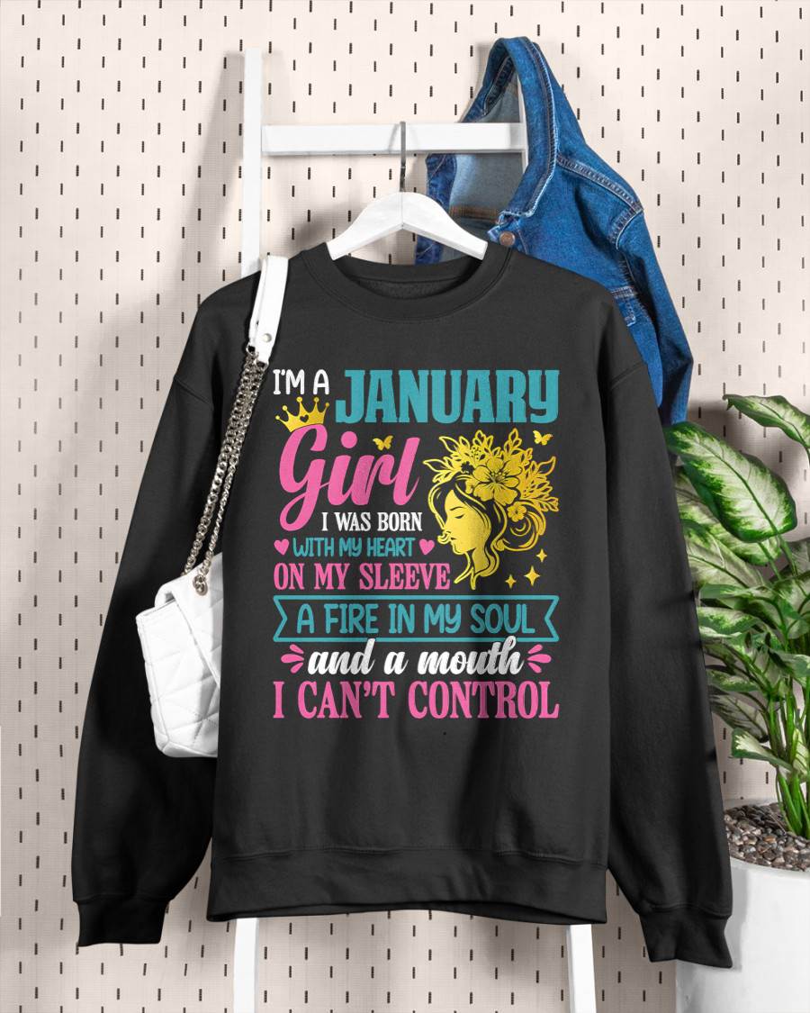 I'm A January Girl – T-Shirt For Woman – DOAN01 (SKU10-67-01)