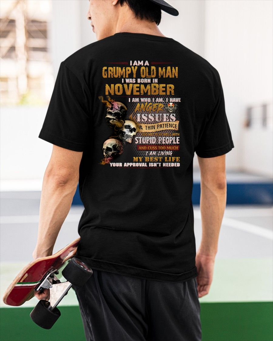 NOVEMBER - DIRTY MIND BUT KNOWS RESPECT - BIRTHDAY T-SHIRT FOR MEN - tien11 (SKU08-84-11)