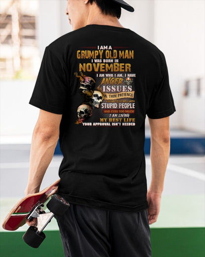 NOVEMBER - DIRTY MIND BUT KNOWS RESPECT - BIRTHDAY T-SHIRT FOR MEN - tien11 (SKU08-84-11)
