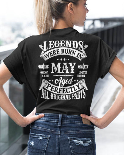 Legends Were Born In May - T Shirt For Woman - DOAN05 (SKU08-37-05)